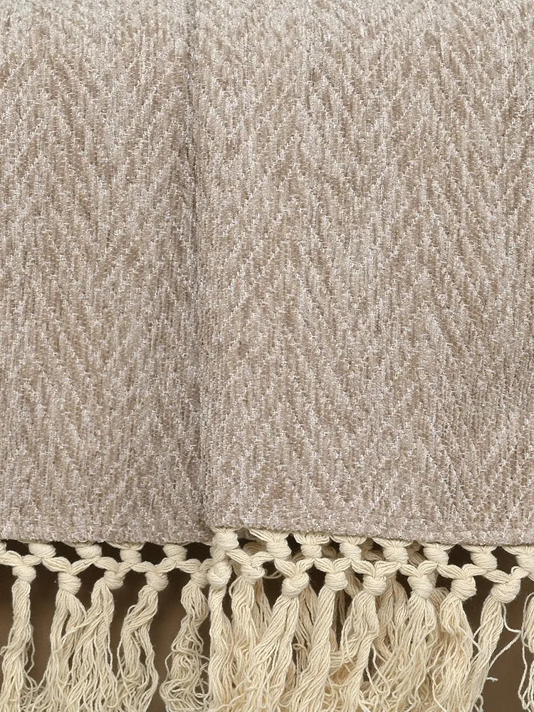 SARAL HOME EASY LIVING Polyester Modern Sofa Throw, 140x210 CM, Beige..